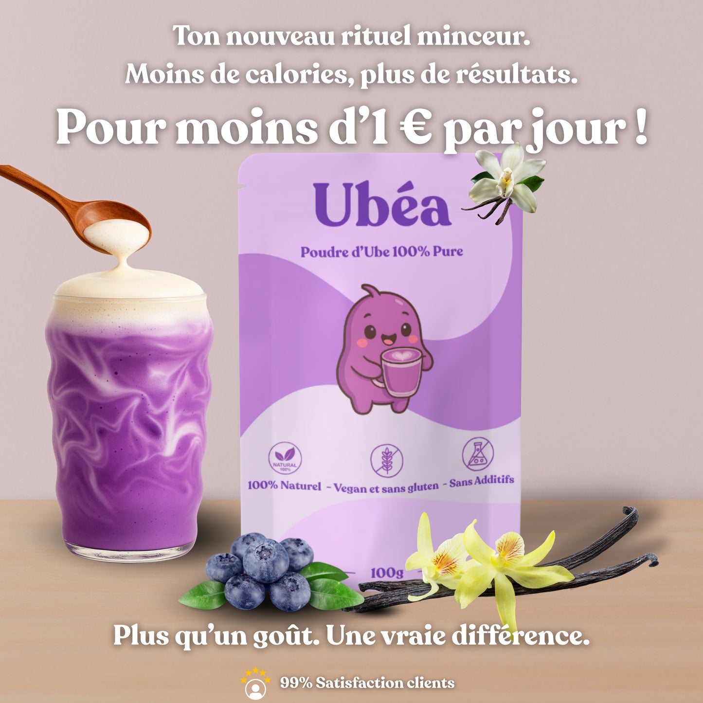 Ubéa - 100g - Votre boisson minceur naturel