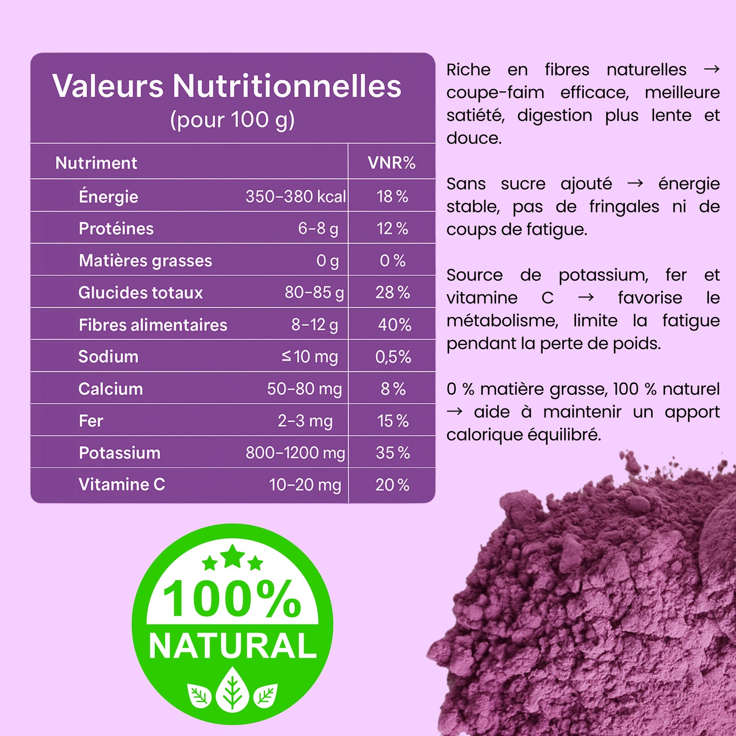 Ubéa - 100g - Votre boisson minceur naturel