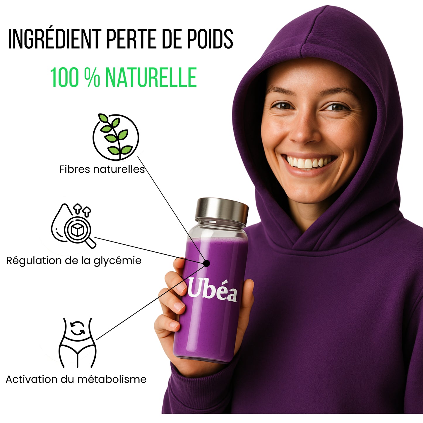 Ubéa - 100g - Votre boisson minceur naturel